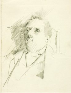 Porträttstudie av Solon H. Borglum