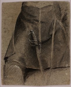 Studie för ryttarmonument av Solon H. Borglum
