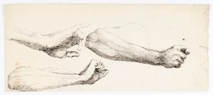 Tre armstudier av Solon H. Borglum