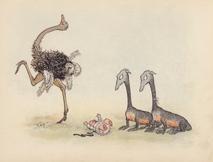 Illustration till Little Twin Dragons av S Rosamond Praeger (färglitografi) av Sophia Rosamond Praeger