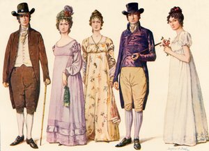 Kläder under republiken under Washington och Adams, 1790-1800, 1903, 1937.