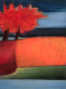 Turning Leaf, 2000 (pastell på papper)