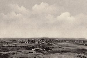 Panorama över Bloemfontein (svartvitt foto) av South African Photographer