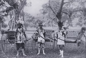 Typiska Ricksha Boys (s/v foto) av South African Photographer