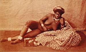 A Cleopatra Zulu, ca 1880 (albumintryck)