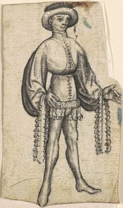 En stående hovmästare av South German 15th Century
