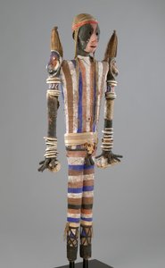 Rambaramp Effigy Figure, tillverkad i Malakula, Vanuatu av South Pacific