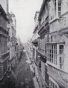 Calle Ancha, Cadiz (svartvitt foto) av Spanish Photographer