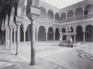 Domstol i Pilatus hus, Sevilla (svartvitt foto) av Spanish Photographer