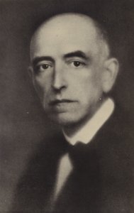 Manuel de Falla, spansk kompositör (1876-1946) (svartvitt foto) av Spanish Photographer