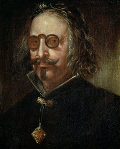131-0795082 Porträtt av Francisco de Quevedo y Villegas (1580-1645) (olja på duk) av Spanish School