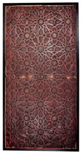 Ett Mudejar geometriskt tak, södra Spanien, troligen Sevilla (målat trä) av Spanish School