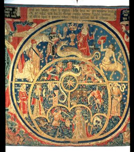 Astrologisk gobeläng (central detalj) av Spanish School