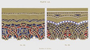 Borders of Arches (färg litho) av Spanish School