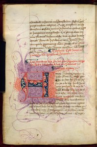Burney 252, f. 4v, pusselinitial 