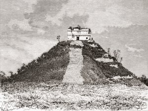 Chichen Itza, Yucatán, Mexiko: El Castillo aka Kukulkans tempel eller Kukulkans pyramid av Spanish School