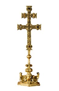 "Signum crucis" kors av Tempelherreorden i Ponferrada (Spanien) av Spanish School