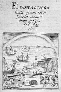 Codex över erövringen av Mexiko: spanjorernas ankomst av Spanish School