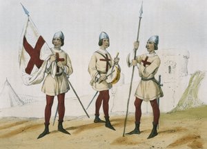 DE SOTTO, Serafin Maria, Earl of Clonard (1793 - 1862). Historia organica de las armas de Infanteria y Caballeria espanolas. 1851 - 1859. Infanterister under de katolska monarkernas regeringstid i Spanien. Fanbärare, trumslagare och lansör i "Santa He av Spanish School