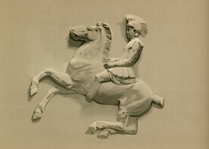 Fragment från frisen på Parthenon av Spanish School