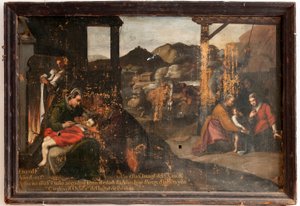 Hermitage (Hermitage of Our Lady of Bethlehem). På insidan. av Spanish School