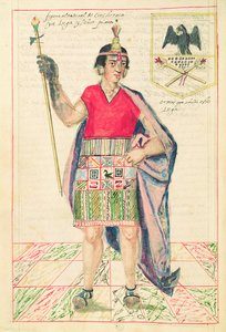 Illustration av Cincheroca, från "Historia y Genealogia Real de los Reyes Incas del Peru, de sus hechos, costumbres, trajes y manera de Gobierno", känd som Codice Murua. av Spanish School