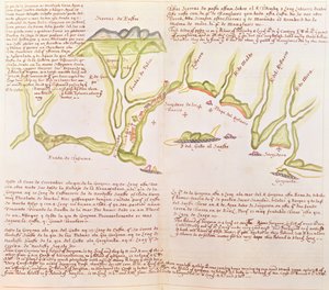 Ön Gallo, Ecuador, ca 1530-41 (vellum) av Spanish School