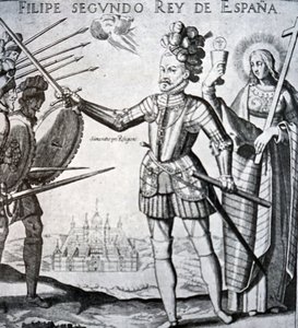 Filip II av Spanien av Spanish School