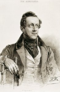Porträtt av Angel de Saavedra och Ramirez Baquedano, hertig av Rivas av Spanish School