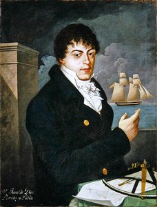 Porträtt av Don Juan de Dios Parreno y Pardo (olja på duk) av Spanish School