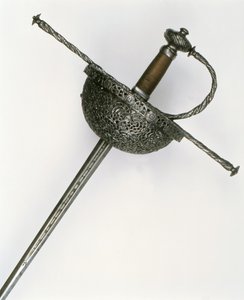 Rapier handtag (stål) av Spanish School