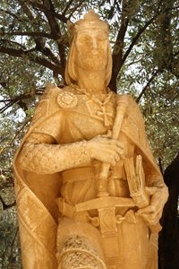Staty av Alfonso X (1221-84) Den vise