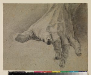 Studie av en vänsterhand, 1700-tal av Spanish School