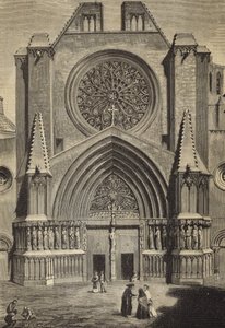 Tarragona katedral, Spanien av Spanish School