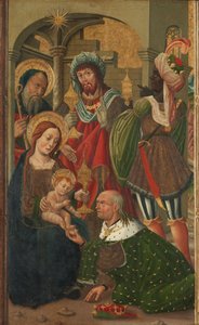 The Adoration of the Kings, ca 1490 (tempera på panel) av Spanish School