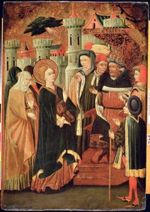 The Sanctification of a Woman (tempera på panel) av Spanish School