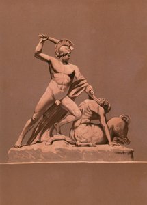 Theseus dræber minotaursweden av Spanish School