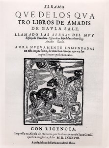 Titelsidan för Amadis de Gaula, 1588 av Spanish School