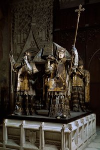 Grav av navigatören Christopher Columbus (Cristoforo Colombo, Cristobal Colon) (1451-1506). Katedralen i Sevilla (Catedral de Santa Maria de la Sedea) Spanien