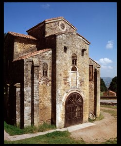 Utsikt över kyrkan (848) av Spanish School