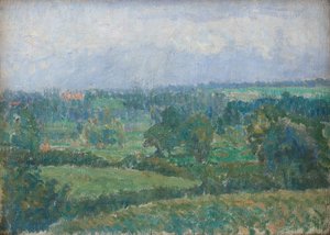 Landskap på landet, ca 1909-10 (olja på duk) av Spencer Frederick Gore