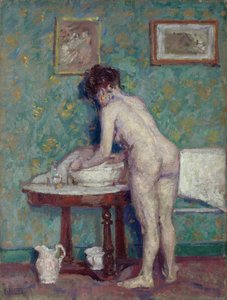 Interiör med nude (olja på duk)