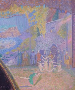 The Dance of the Spirit of Ireland, Alhambra Music Hall, 1910 av Spencer Frederick Gore