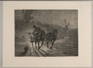 Arbetsbil. Kväll av Søren Lund