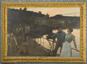 Hem-tillsammans, kväll av Stanhope Alexander Forbes