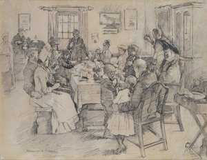 Brudens hälsa (bläck på papper) av Stanhope Alexander Forbes