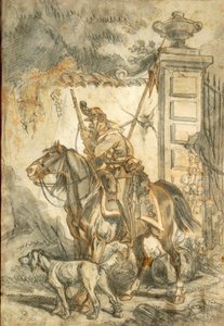 Lancers på patrull, Illustration av Stanislao Grimaldi del Poggetto