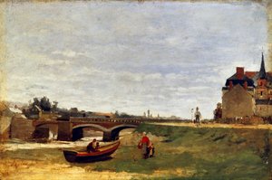 Landskap med en bro, tidigt 1870-tal