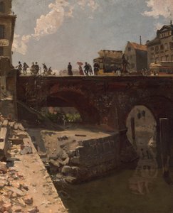 Bro i en fransk stad av Stanislas Victor Edouard Lepine