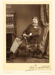 Sir Francesco Paolo Tosti (1847-1916), sångkompositör, porträttfotografi
